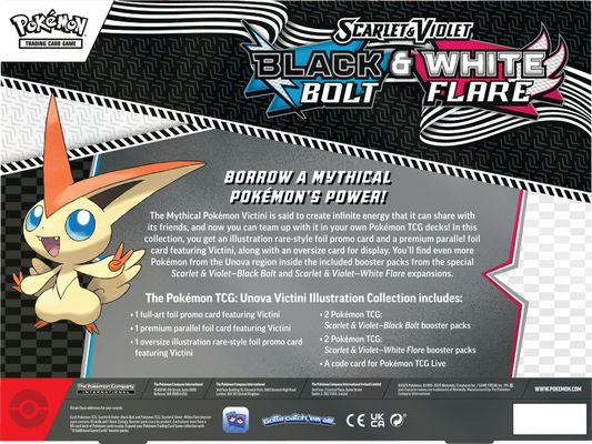 Black Bolt & White Flare Unova Victini Illustration Collection