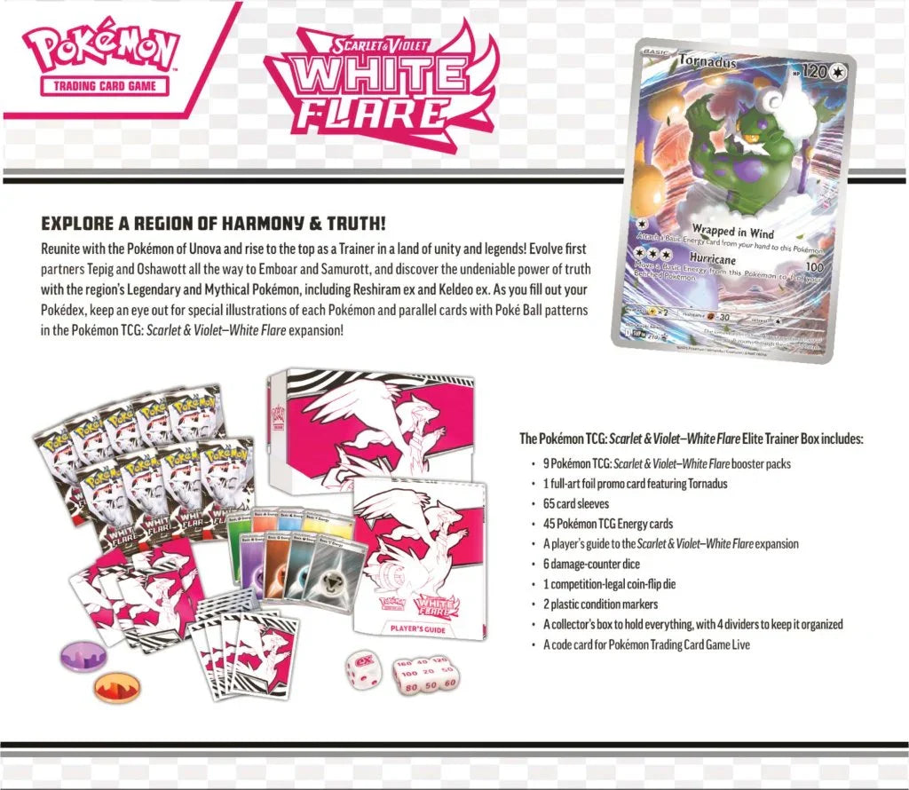White Flare ETB Elite Trainer Box